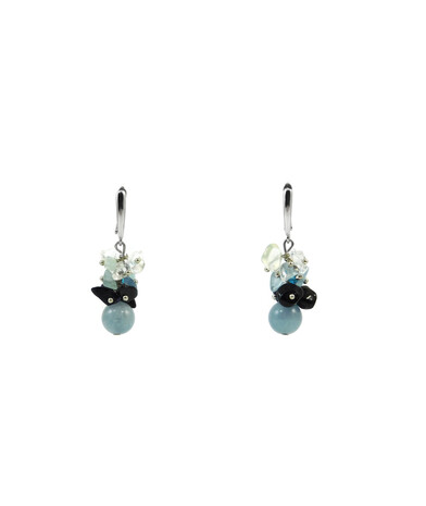 Exclusive earrings "Sea Breeze" Aquamarine