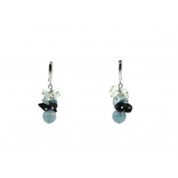 Exclusive earrings "Sea Breeze" Aquamarine