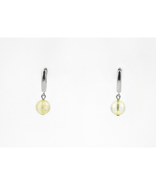 Exclusive earrings Citrine facet