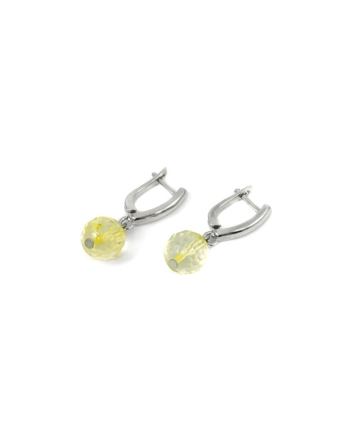 Exclusive earrings Citrine facet