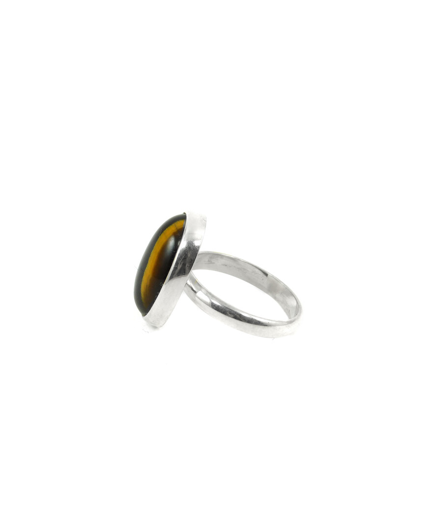 Ring Tiger's eye, silver