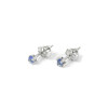 Tanzanite silver stud earrings