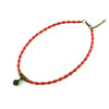 Exclusive necklace &quot;Century&quot; Rice coral, Jade