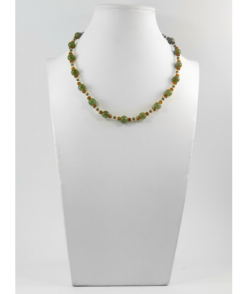 Exclusive necklace "Sepia" Jade