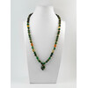 Exclusive necklace &quot;Levant&quot; Carnelian facet, rhond., Agate, Tiger&#039;s eye facet, 2 rows