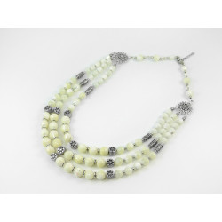 Exclusive necklace "Askold" Mother of pearl, 3 rows