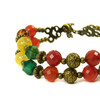 Exclusive bracelet &quot;Hutsul motifs&quot; Citrine, Carnelian, Amber, Tiger&#039;s eye