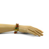 Exclusive bracelet &quot;Hutsul motifs&quot; Citrine, Carnelian, Amber, Tiger&#039;s eye