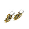 Exclusive earrings &quot;Grape&quot; Agate facet