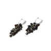 Exclusive earrings &quot;Grape&quot; Garnet facet