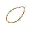 Exclusive necklace &quot;Olive&quot; Onyx, coral orange, 2 rows