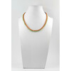 Exclusive necklace &quot;Olive&quot; Onyx, coral orange, 2 rows