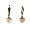 Exclusive earrings &quot;Girl&#039;s Dreams&quot; sugar quartz