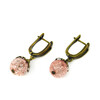 Exclusive earrings &quot;Girl&#039;s Dreams&quot; sugar quartz