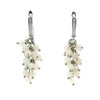 Exclusive earrings &quot;Grape&quot; Rose quartz face