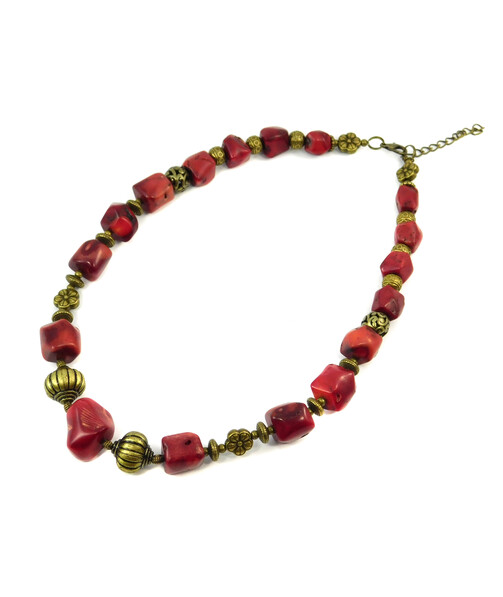 Exclusive necklace "Rud" Coral galtovka