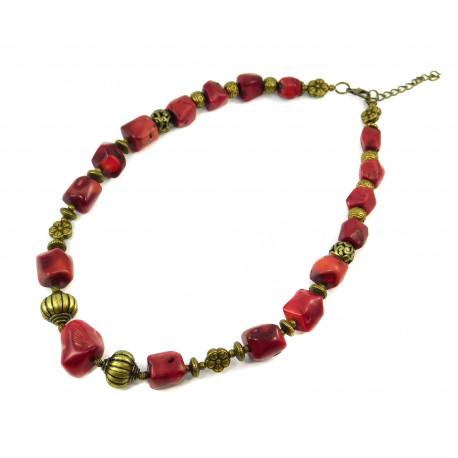 Exclusive necklace "Rud" Coral galtovka