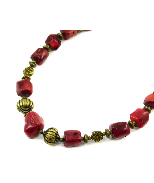 Exclusive necklace "Rud" Coral galtovka