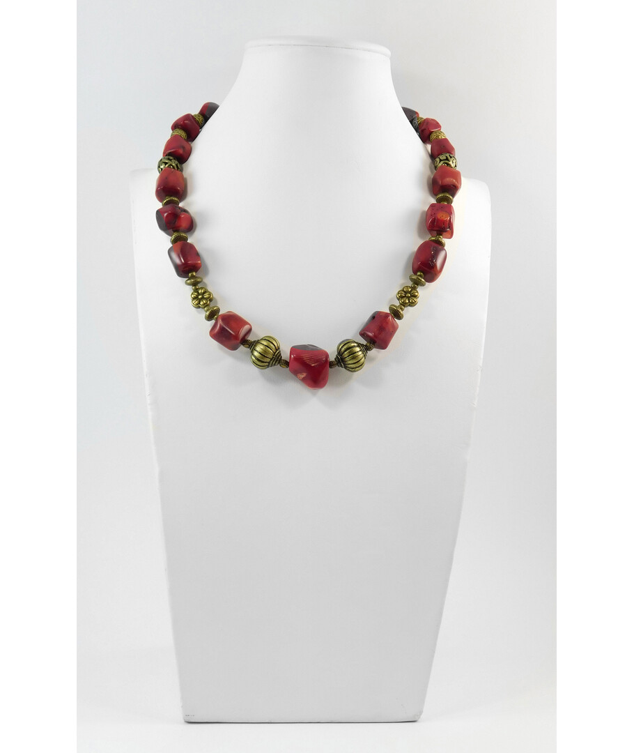 Exclusive necklace "Rud" Coral galtovka