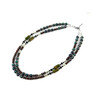 Exclusive necklace &quot;Omana&quot; Jasper rondel, tube, Majorca, 2 rows