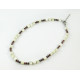 Exclusive necklace "Umbra" Mother of pearl square, Jasper round. facet