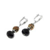 Exclusive earrings &quot;Eternity&quot; Jasper, Czech crystal