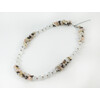 Exclusive necklace &quot;Selenite&quot; Selenite, Opal, Garnet crumb