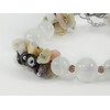 Exclusive bracelet &quot;Selenite&quot; Selenite, Opal, Garnet crumb