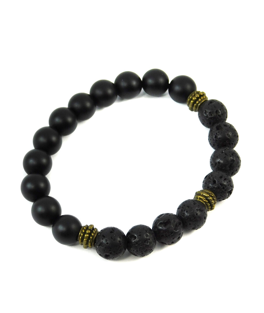 Exclusive bracelet "Armani" Lava, Shungite press