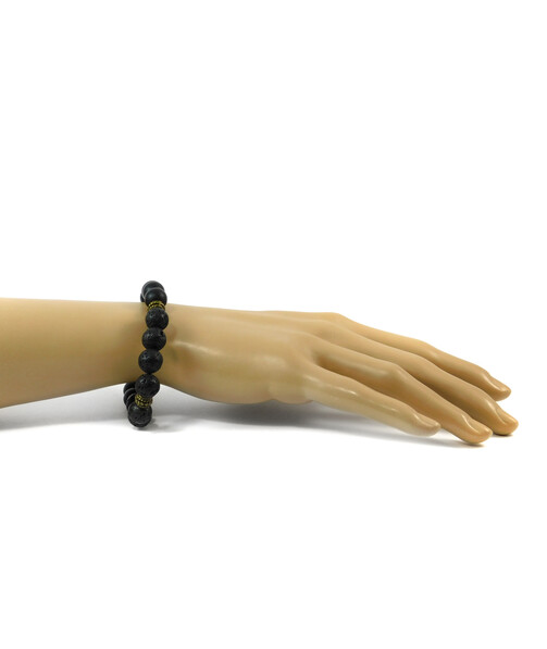 Exclusive bracelet "Armani" Lava, Shungite press