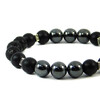 Exclusive bracelet &quot;Armani&quot; Lava, Hematite, Shungite press