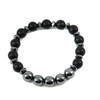 Exclusive bracelet &quot;Armani&quot; Hematite, rondel, Shungite press