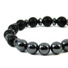 Exclusive bracelet &quot;Armani&quot; Hematite, rondel, Shungite press