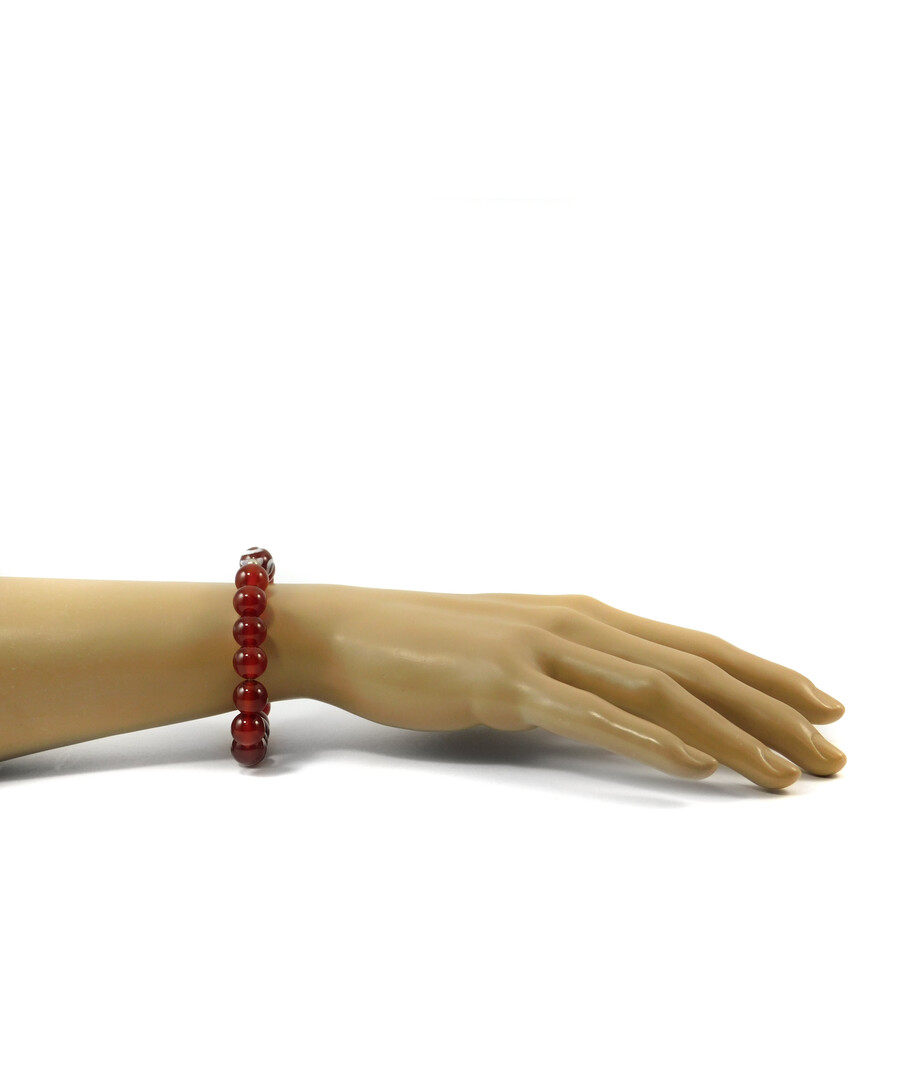 Exclusive Carnelian bracelet, 3 eyes