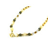 Exclusive necklace &quot;Charlie&quot; Mother of pearl, Rock crystal, Topaz facet