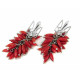Exclusive earrings "Grape" Coral fig