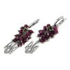 Exclusive earrings &quot;Grape&quot; Ruby facet