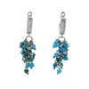 Exclusive earrings &quot;Grape&quot; Apatite facet