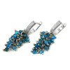 Exclusive earrings &quot;Grape&quot; Apatite facet