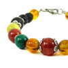 Exclusive bracelet Amber, Cat&#039;s eye, Malachite, Carnelian