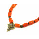 Эксклюзивное ожерелье "Коралл оранжевое" Коралл (Коллекция "Этника")