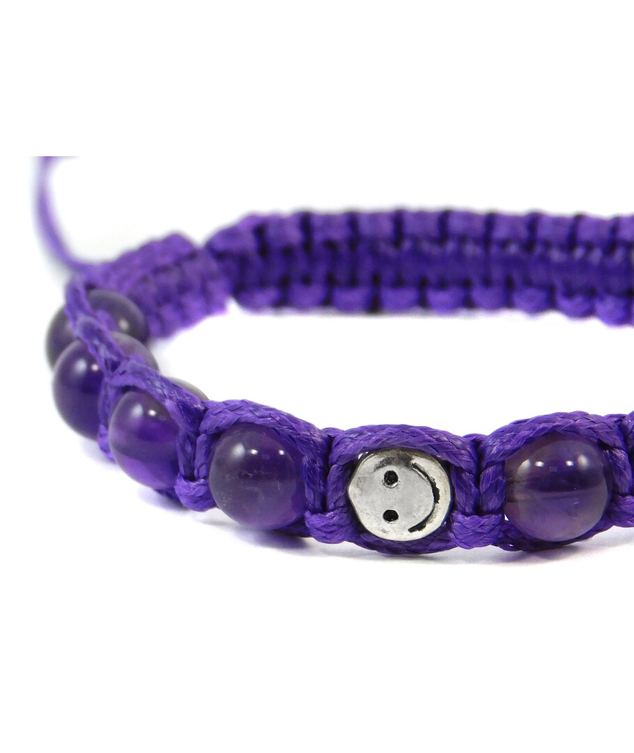 Exclusive children's shamballa "Smile" Amethyst