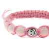 Exclusive children&#039;s shamballa &quot;Smile&quot; Rose quartz