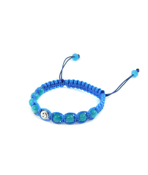 Exclusive children's shamballa "Smile" Aquamarine