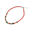 Exclusive necklace &quot;Viburnum&quot; Rice coral, zoisite cut, multifaceted topaz