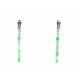 Exclusive chrysoprase earrings in the facet breed
