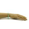 Exclusive Chrysoprase bracelet in facet, silver