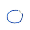 Exclusive bracelet Kyanite rondel, silver