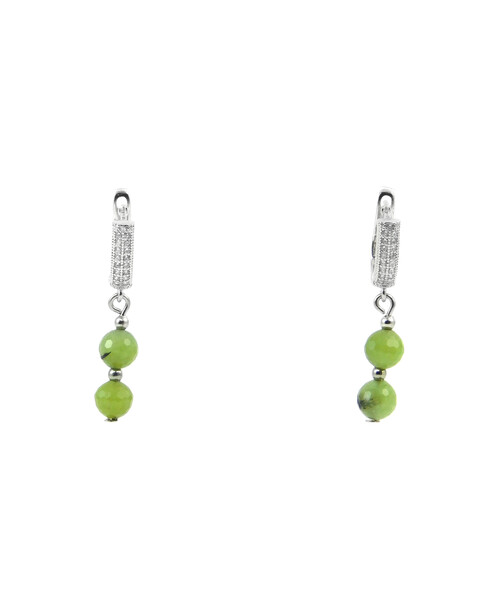 Exclusive earrings Jadeite facet