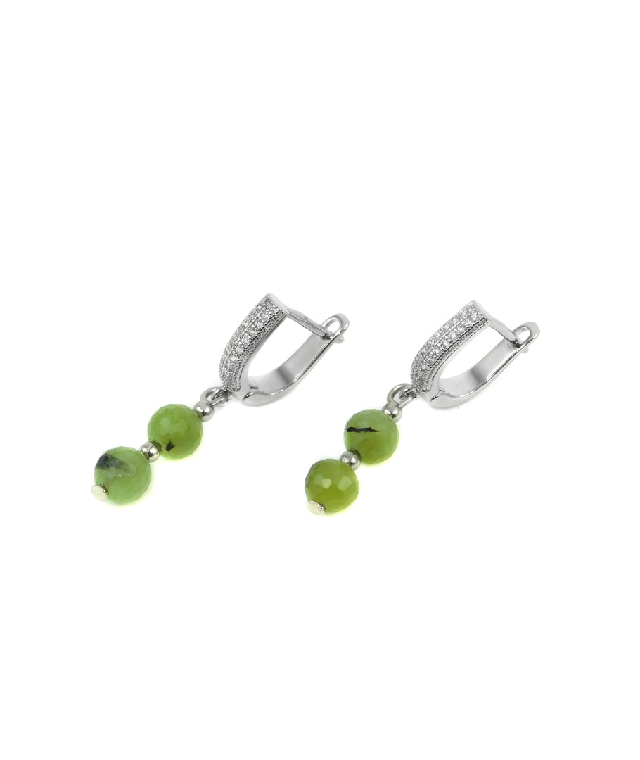 Exclusive earrings Jadeite facet